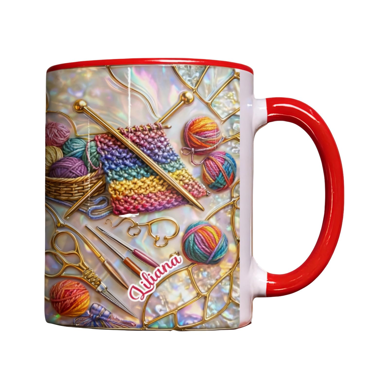 OSNIYAW Sturdy Ceramic Mugs Feature Weaving and Stitching Pattern Drink Container Ideal for Tea Coffee and Hot Beverages Ceramic Sewing Equipment Cup
