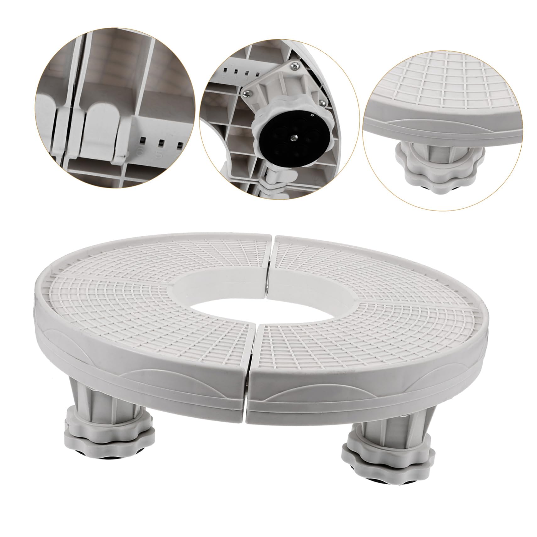VILLCASE Soporte Para Aire Acondicionado Soporte Para Aire Acondicionado Base De Pedestal Para Interiores Exterior Jardín Soporte Pequeño Para Aire Acondicionado Soporte De Plástico