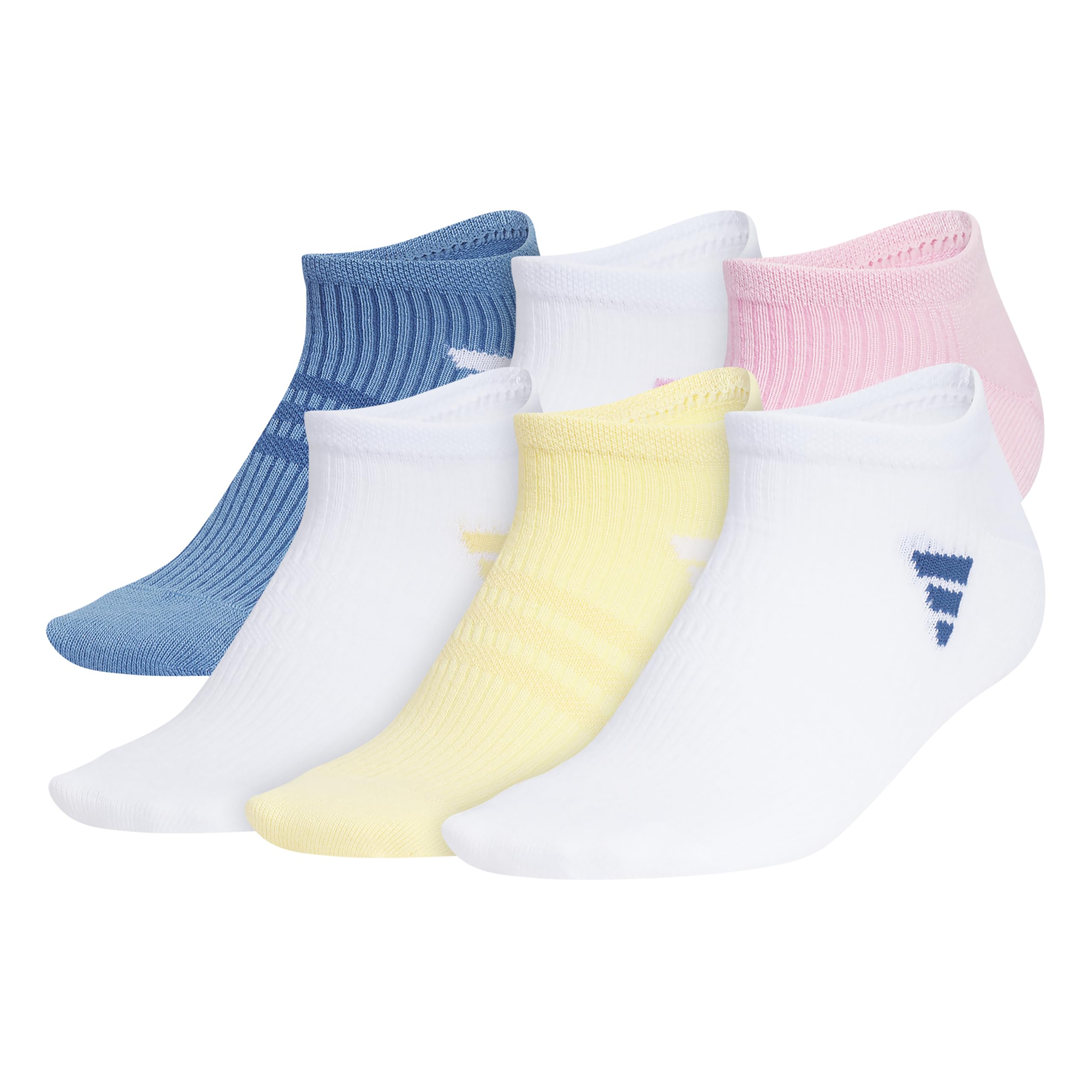 adidas Superlite No Show Socks 6-Pairs Lightweight & Breathable
