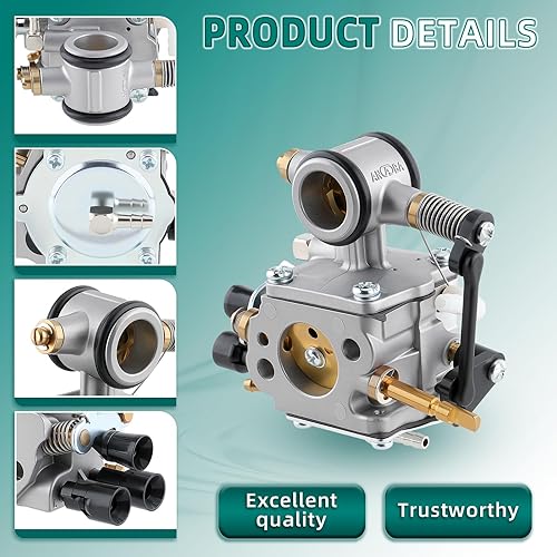 Miniatura 5 de AUTOKAY Kit de filtro de combustible de carburador TS700 para sierra de corte Stihl TS700 TS800 para Walbro WJ114 para Tillotson HS314A HS-314A