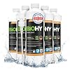 BiOHY Cream Soap (6 x 1 Litre) + Pump Dispenser Skin-friendly Moisturising & Odourless Hand Soap Liquid Refill Pack with Plant Ingredients Also Suitable for the Face