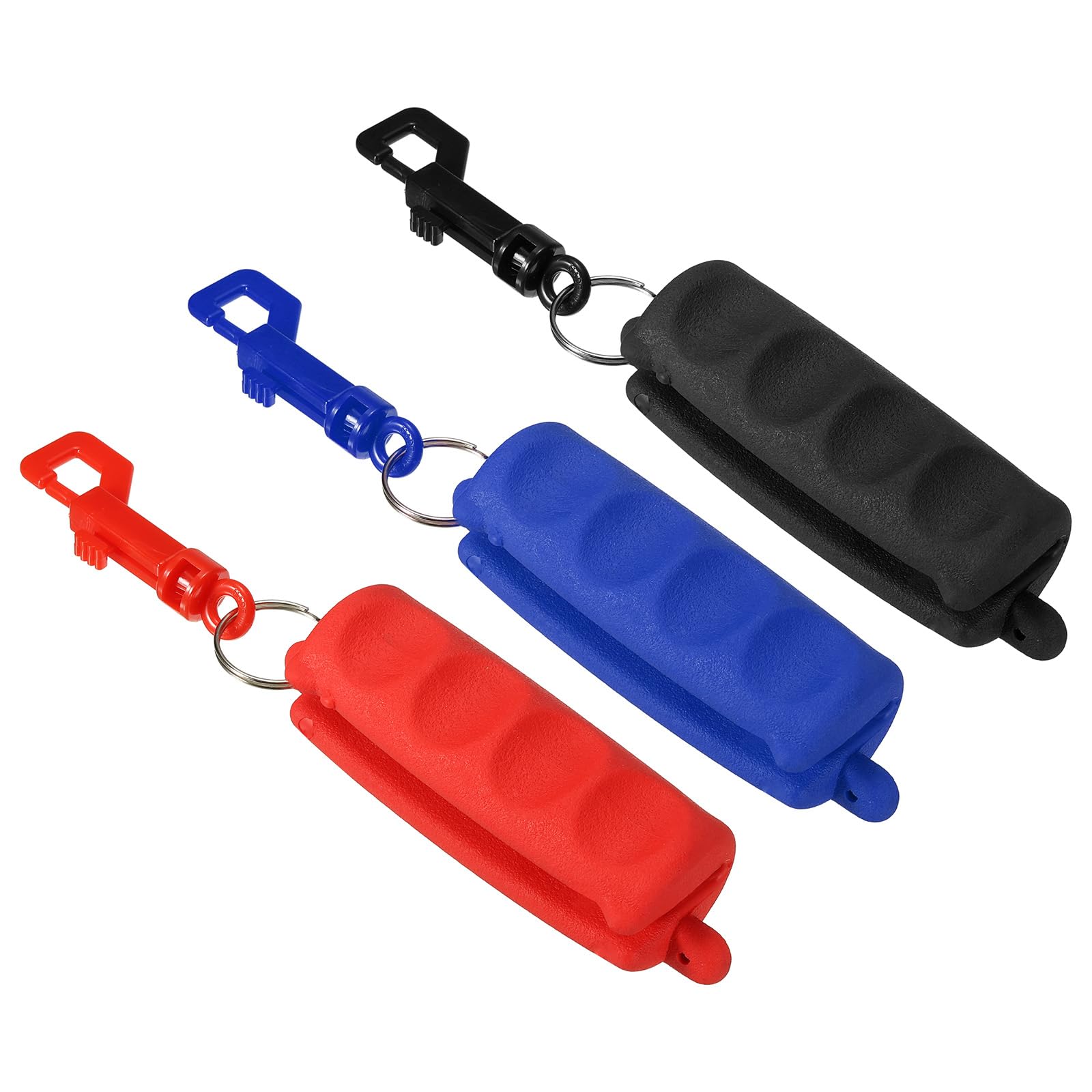 PATIKIL Archery Arrow Puller, 3 Pack Rubber Target Pulling with Belt Clip for Shaft Bow Shooting Black Blue Red