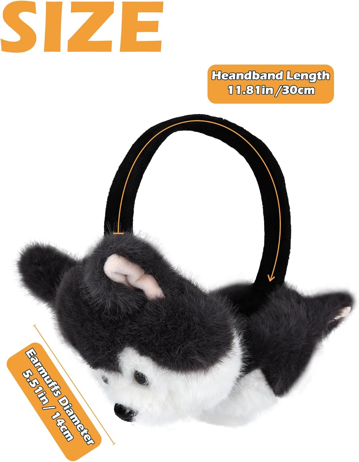 Surblue Cute Animal Earmuffs Winter Warm Outdoor Ear Covers Headband Fur Earwarmer… - Image 5