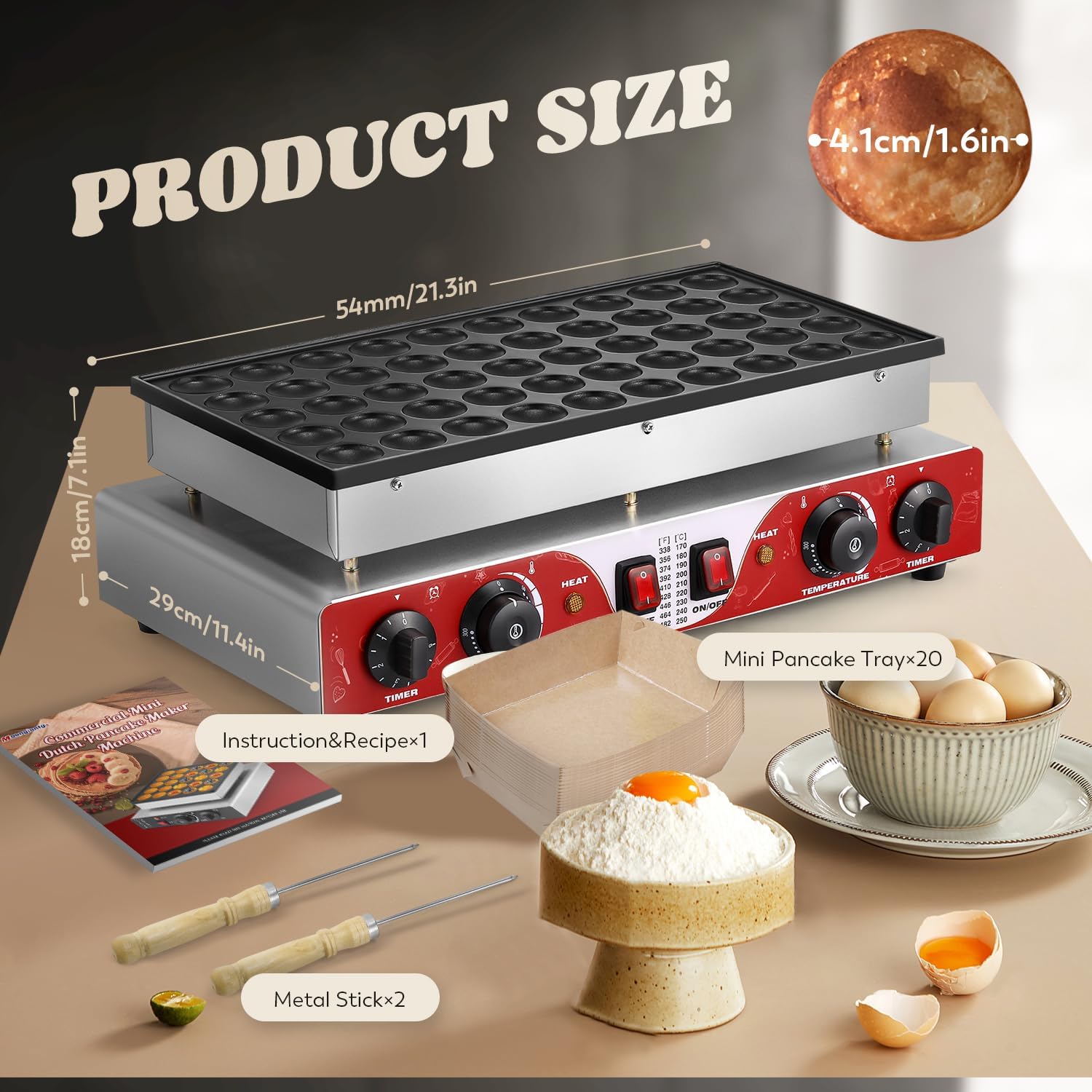 Moongiantgo Large Pancake Maker: A Complete Kit for Making Pancakes