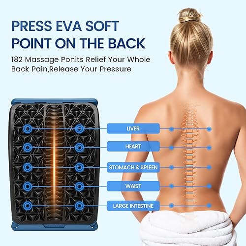 Miniatura 4 de WeeBH Dispositivo de craqueo de espalda para aliviar el dolor de espalda baja, tablero de columna ajustable de varios niveles para hernia de disco,