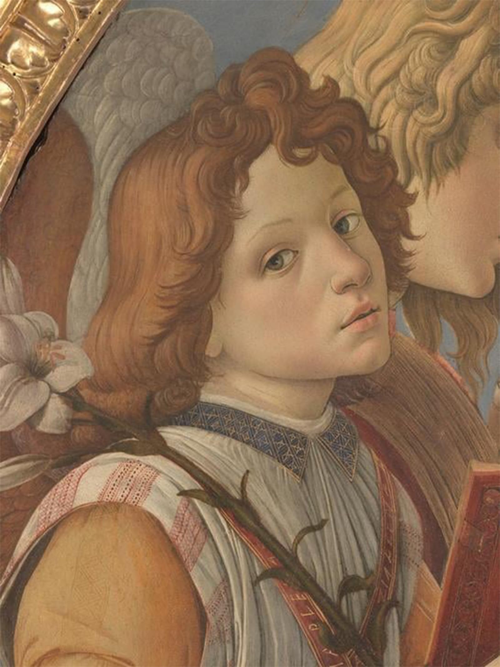 POSTERIIk Famous Print Pop Art Wall Art Graffiti Mary with the child and six angels by Sandro Botticelli Art Prints for Home Decor 60x90cm