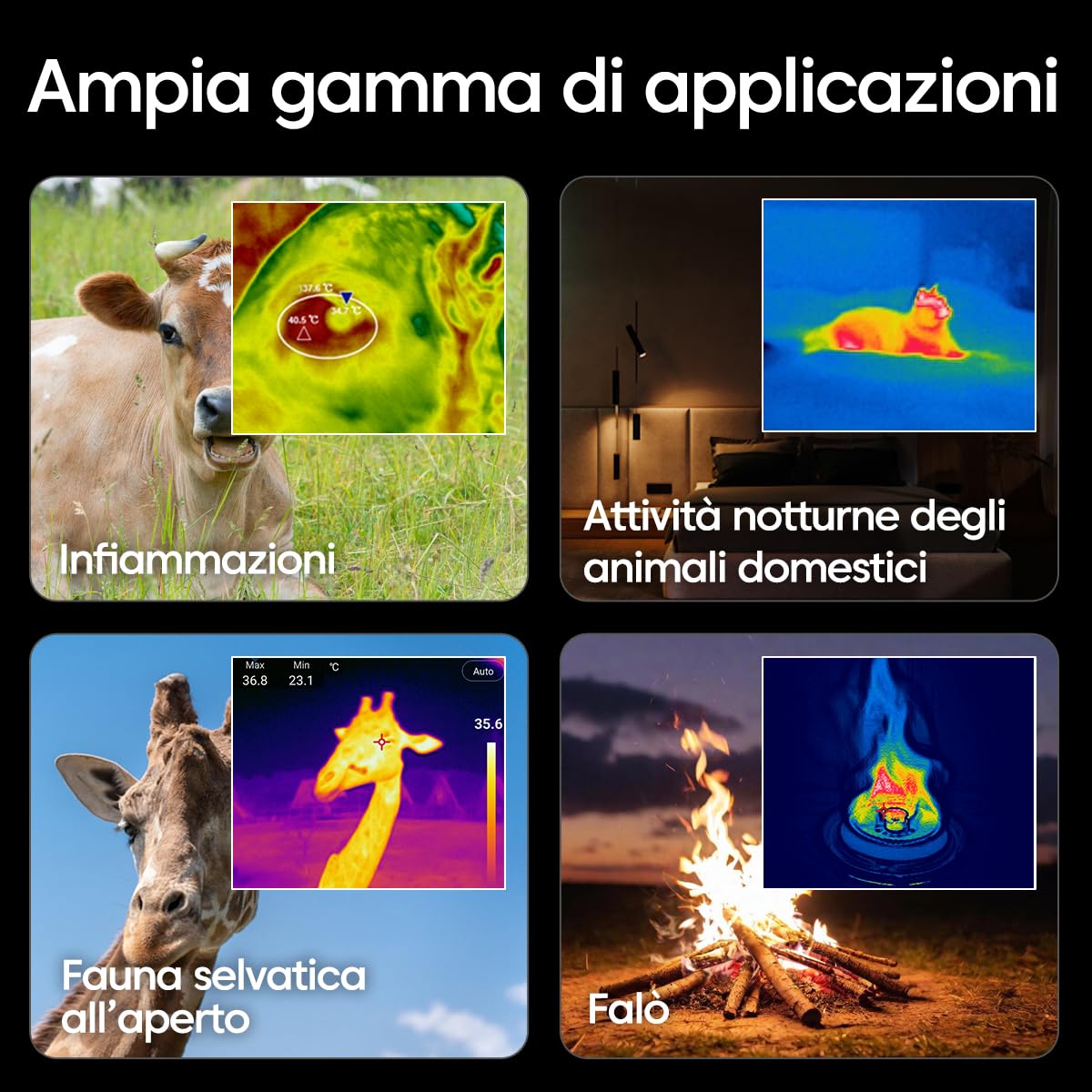 TP320A Termocamera Android 12+, 320 x 240, USB-C, 25 Hz