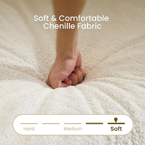 Miniatura 4 de Sofá modular en forma de U de 147.8 pulgadas, cómodo sofá de nube con otomana móvil, sofá modular de asiento profundo, sofás seccionales para sala