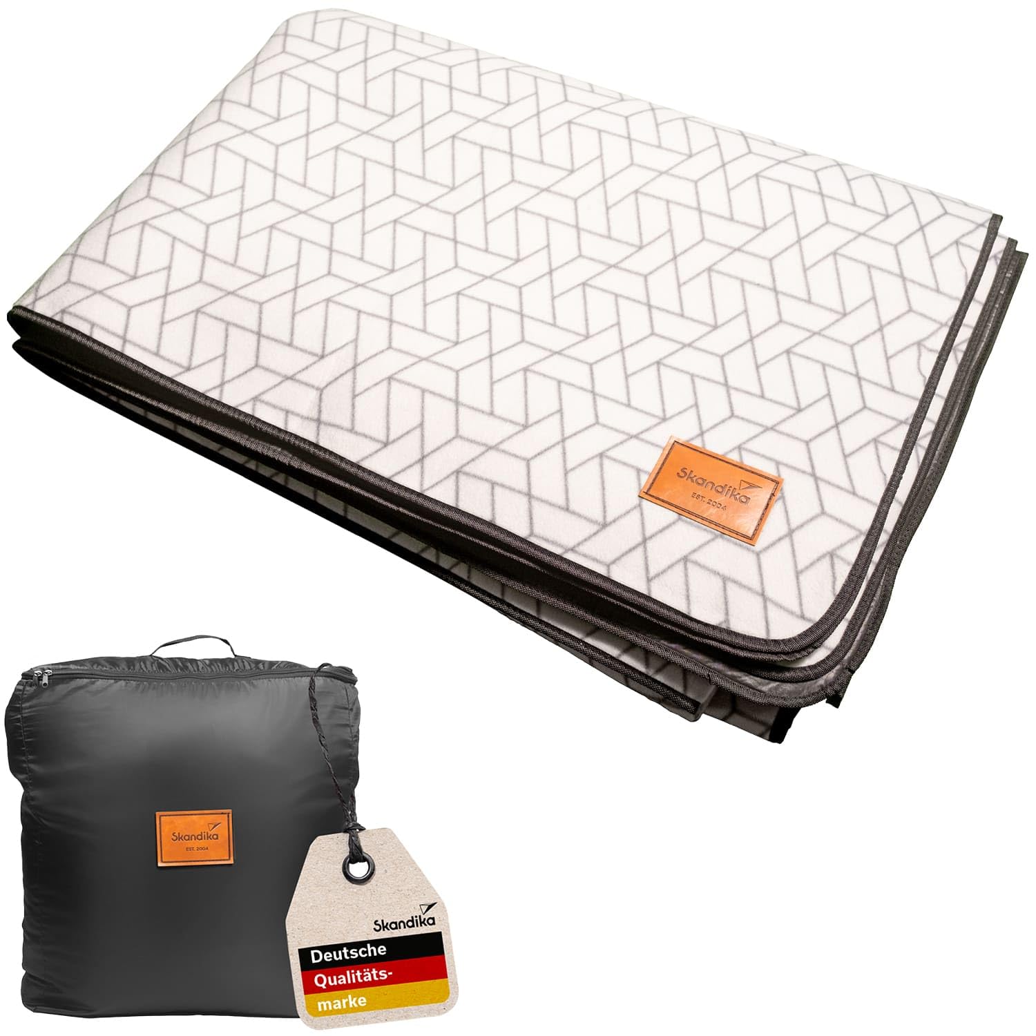 Skandika Zeltteppich Lindal 290 × 400 cm | Outdoor Teppich mit Softtouch-Fleece, wetterfest & wasserdicht, mit Aufbewahrungstasche | Picknickdecke, Campingteppich, Zeltunterlage, Camping Zubehör