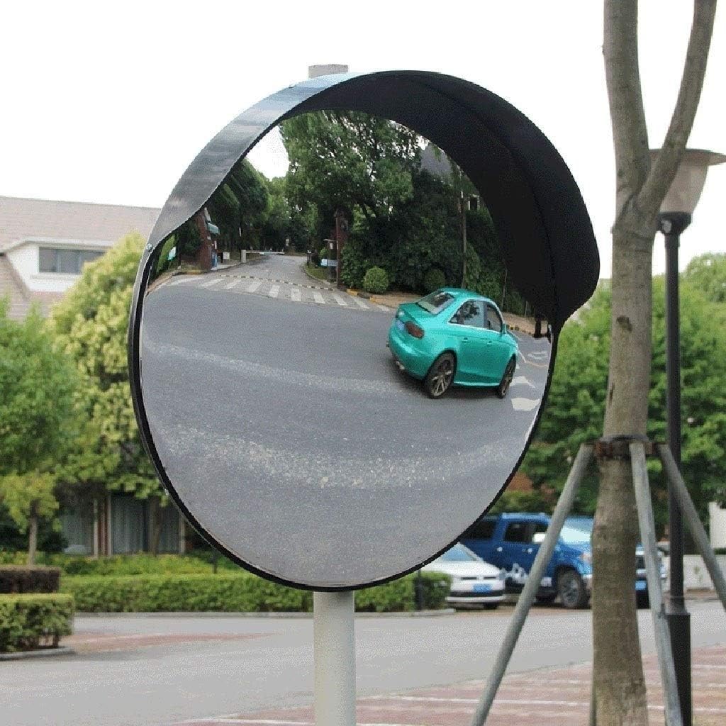 Road Safety Mirror, Wide Angle, Discreet and Weather Resistant Exterior Safety Safety Car Angle Glare Mirror (Size: 80CM)