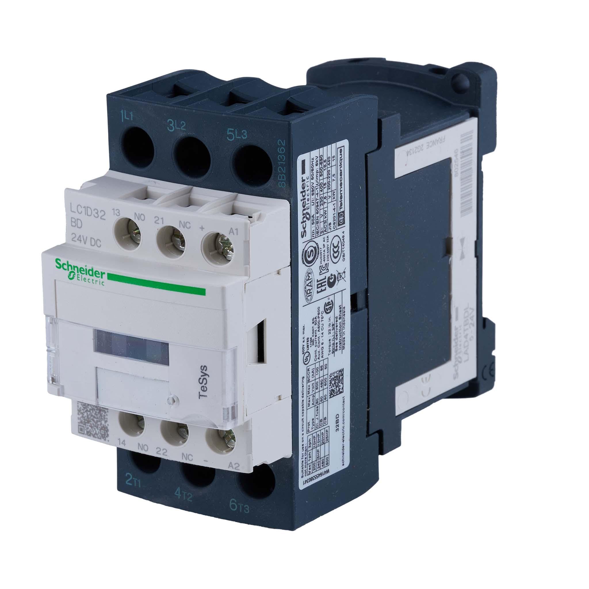 DC Contactor 3P LC1D32 LC1D32BD LC1-D32BD 32A 24V DC coil