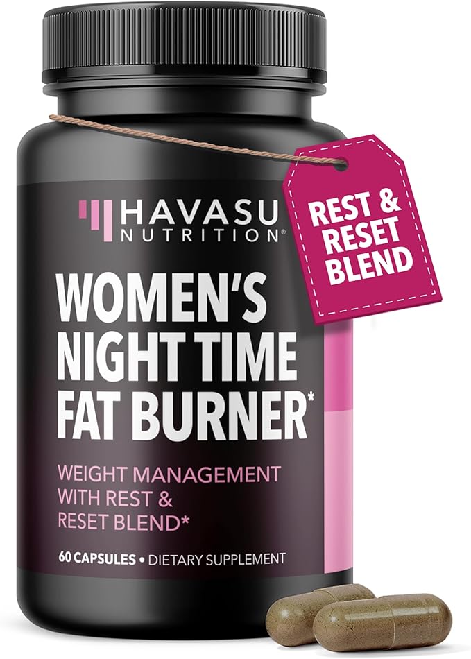 Night Time Fat Burner for Women - Appetite Suppressant for