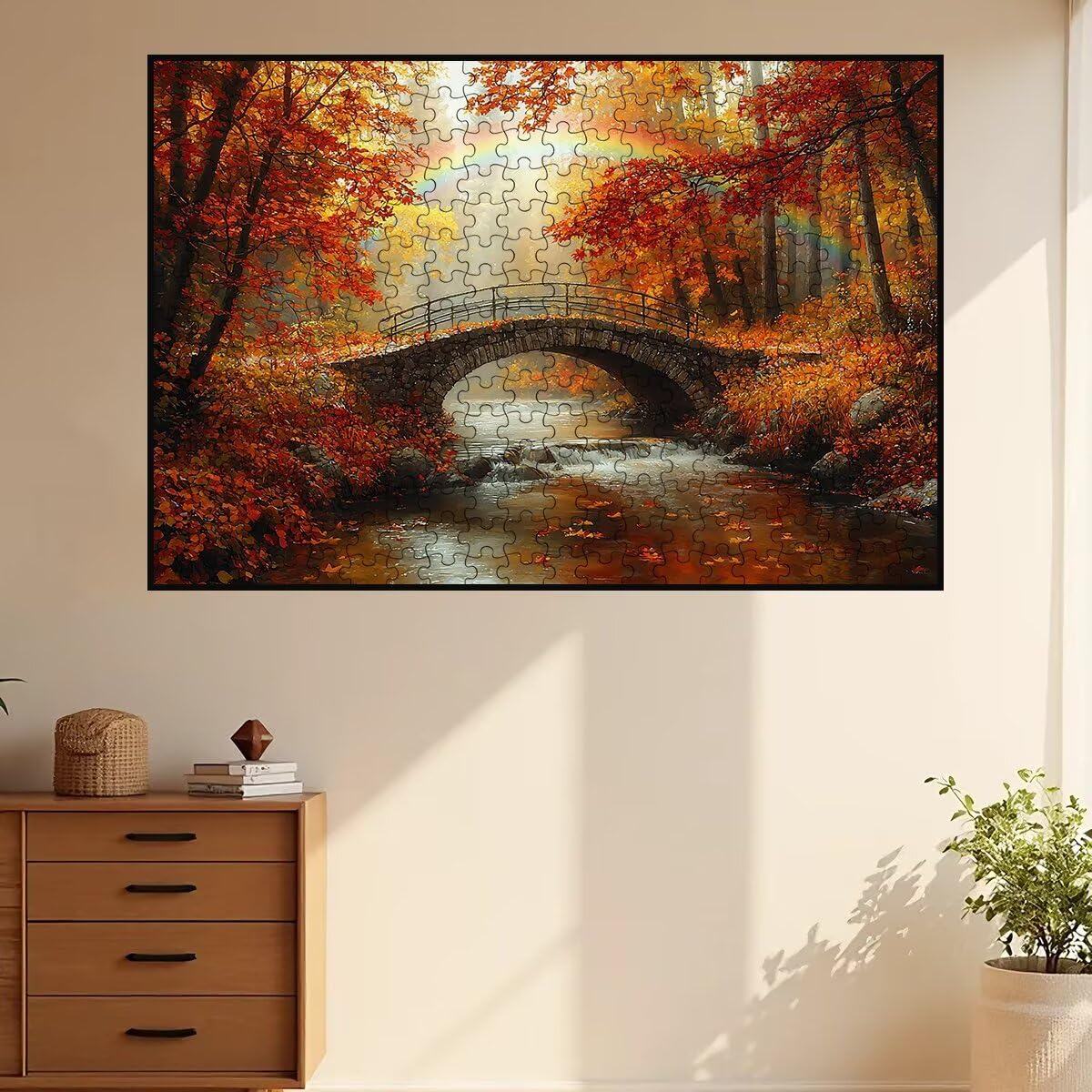 Puzzle 2000 Pezzi Autunno, Puzzle Arcobaleno per Adulti, Puzzles in Legno Intrattenimento Creativo, Divertimento, Puzzles Educativi Classici con Confezione di Alta Qualità Idea Regalo Donna -3510
