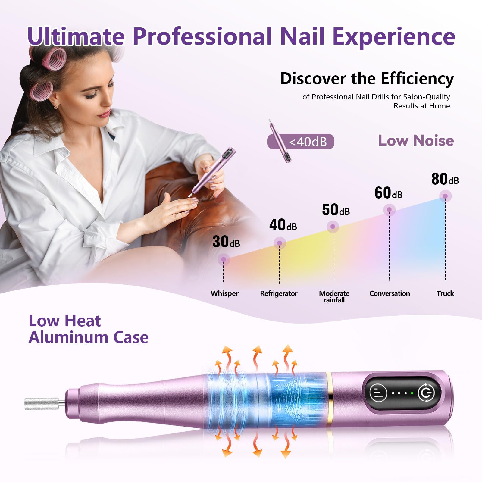 TUOBEO Cordless Nail Drill Kit - Rechargeable Efile -6 TUOBEO Cordless Nail Drill Kit - Rechargeable Efile -6