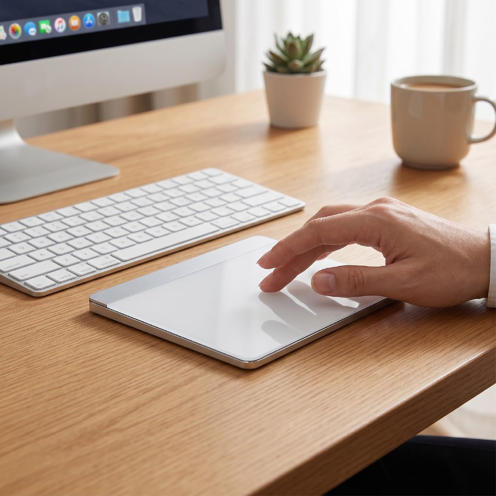 Sxhlseller Trackpad Wireless, Vetro da 6 Pollici, Doppia modalità