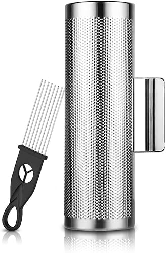 Güiro de metal de 30.5 x 10.2 cm, instrumento de acero inoxidable con raspador, percusión latina, de Vangoa