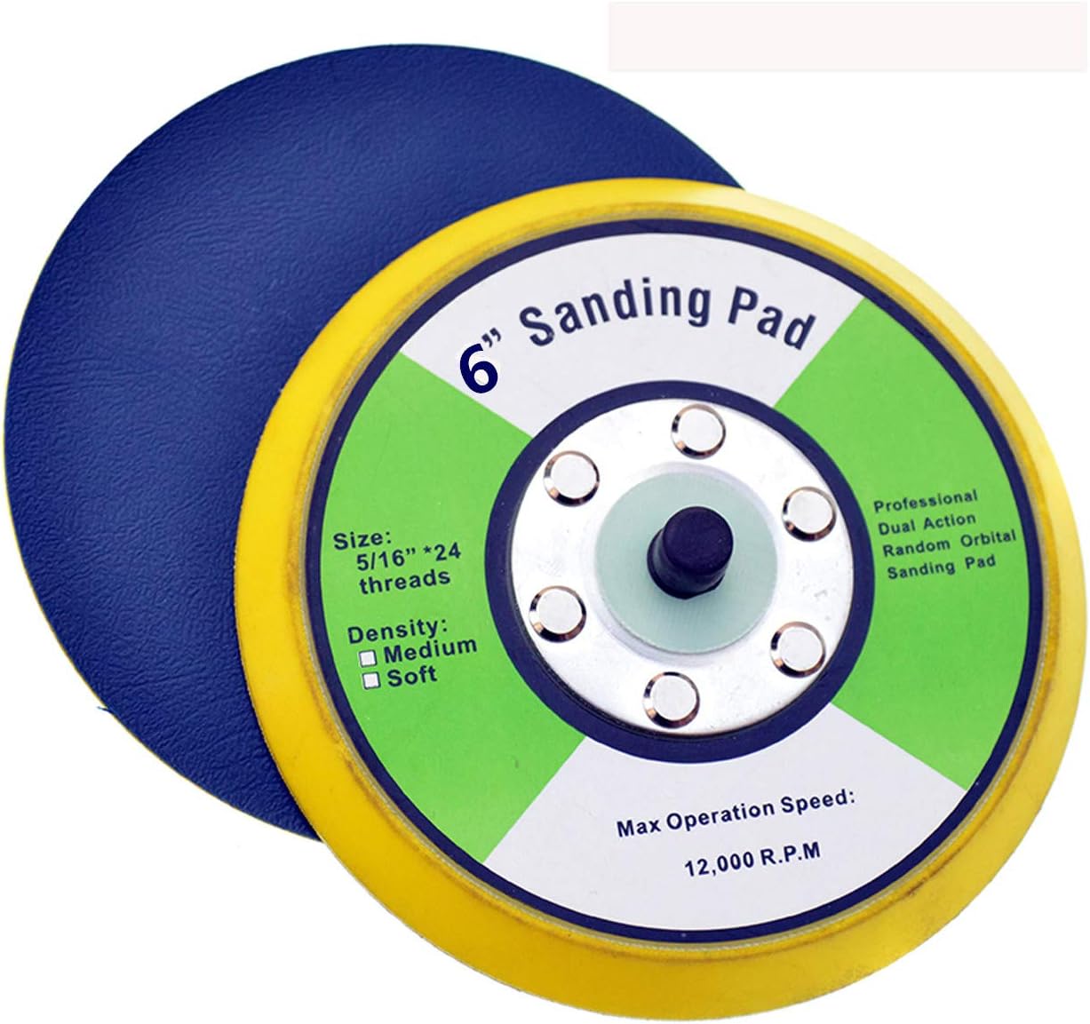 6 in. Psa Backing Pad Vinyl Face Psa Sanding Pads For Dual Action Air Sander