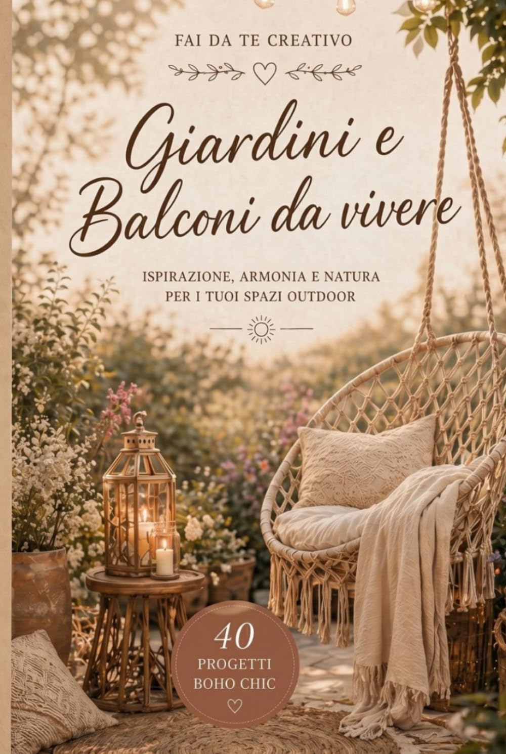 Fai da Te Creativo: Giardini e Balconi da Vivere: 40 Progetti Boho Chic con legno, ferro, vetro, corda, tessuti, materiali naturali e di recupero (Fai ... L'Arte di Creare con il Cuore e la Natura)