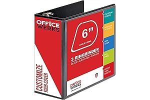 Office Werks 6-Inch Capacity 3-Ring Binder