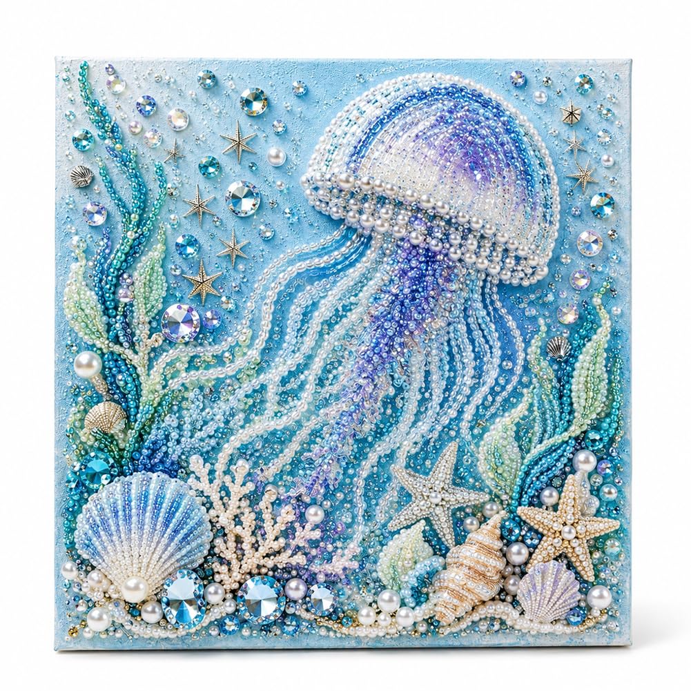 Ocean Pearl Art DIY Kit, Octopus 3D Mosaic Wall Decor