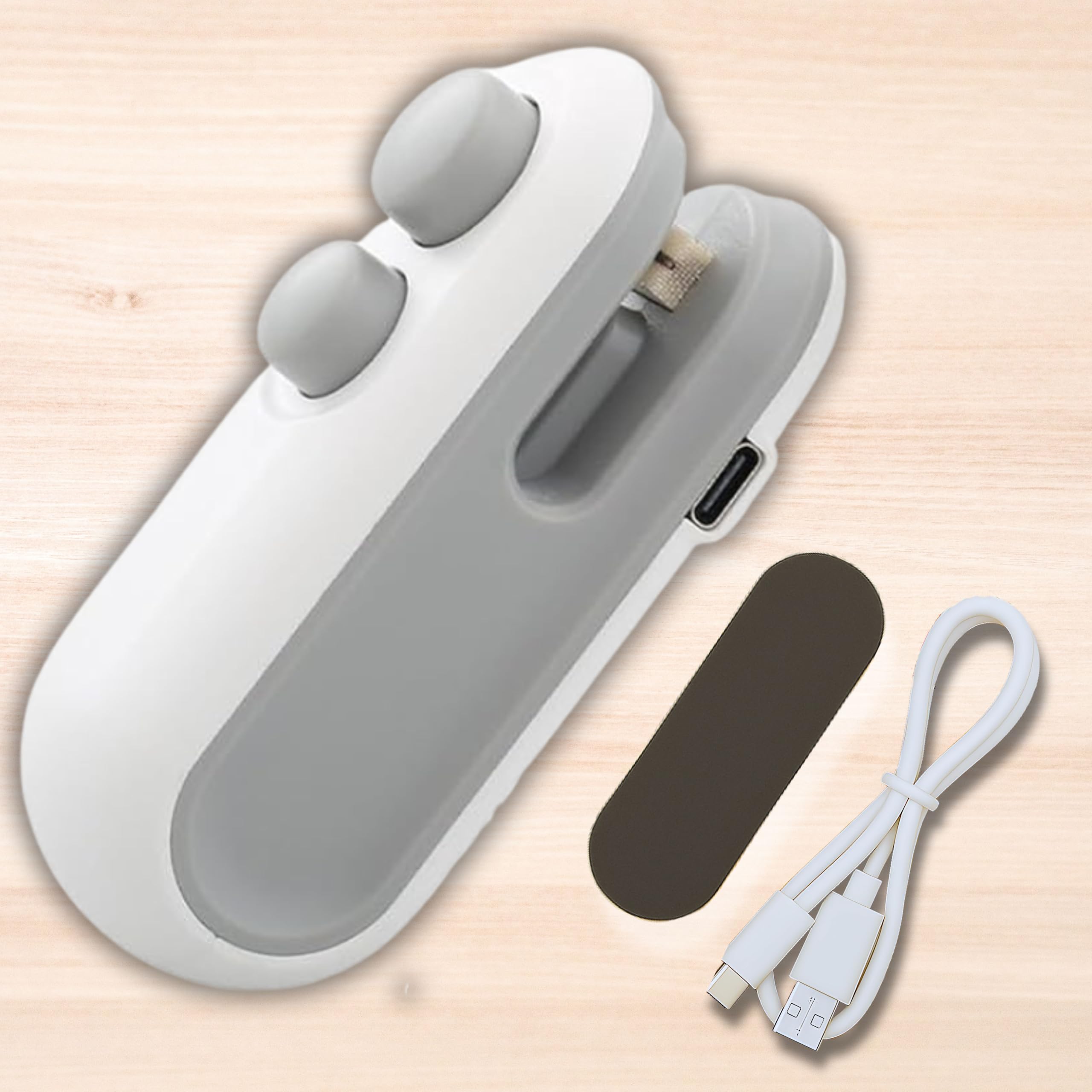 Portable Mini Sealing Machine | 2-in-1 Rechargeable Plastic Bag Sealer & Cutter with Magnetic Back | USB Type-C Charging | For Snack Foil Bags, Food Storage (Not for Heavy Duty)-image-49