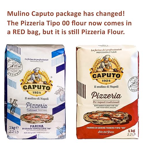 Miniatura 3 de Mulino Caputo 00 Pizzeria Harina Bolsa de 1 kilo, 140.8 onzas, 2.2 libras (paquete de 4)