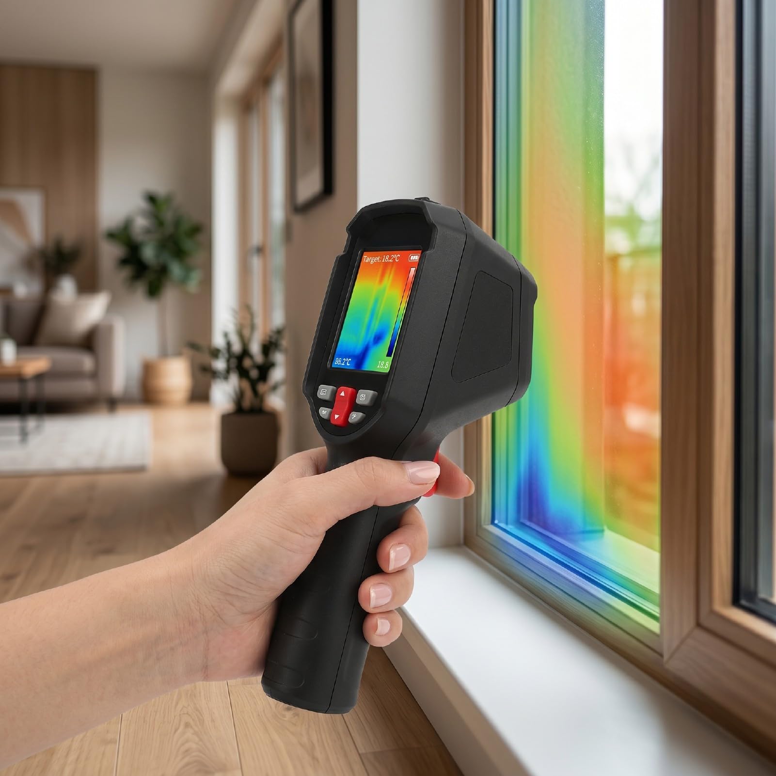 Fabater Wärmebildkamera, Infrarotkamera, 240 X 240 TISR Auflösung, Temperaturbereich Minus 20 Bis 550 Grad Celsius, 25Hz, 50 Grad Sichtfeld, for Inspektion und Temperaturüberwachung