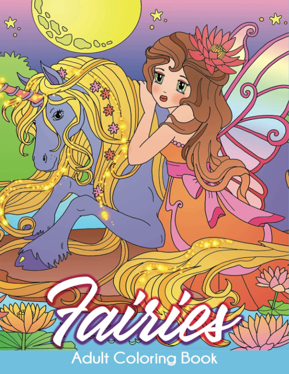 Fairies Adult Coloring Book