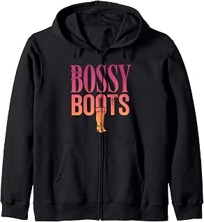 Bossy Boots Funny Dominant KINKY BDSM Zip Hoodie