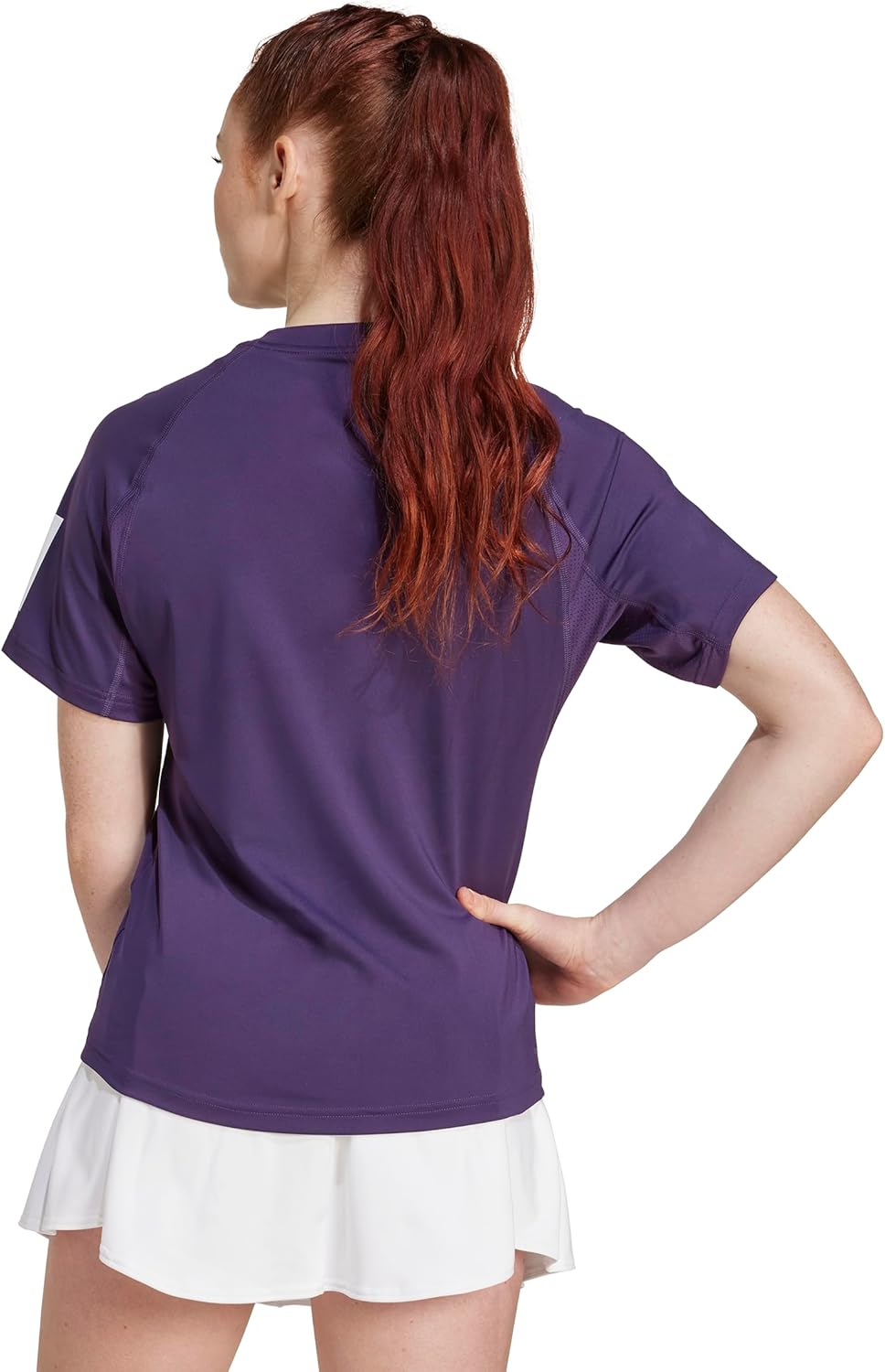 adidas Women's Club 3 Stripe Tennis Climacool T-Shirt - Image 2