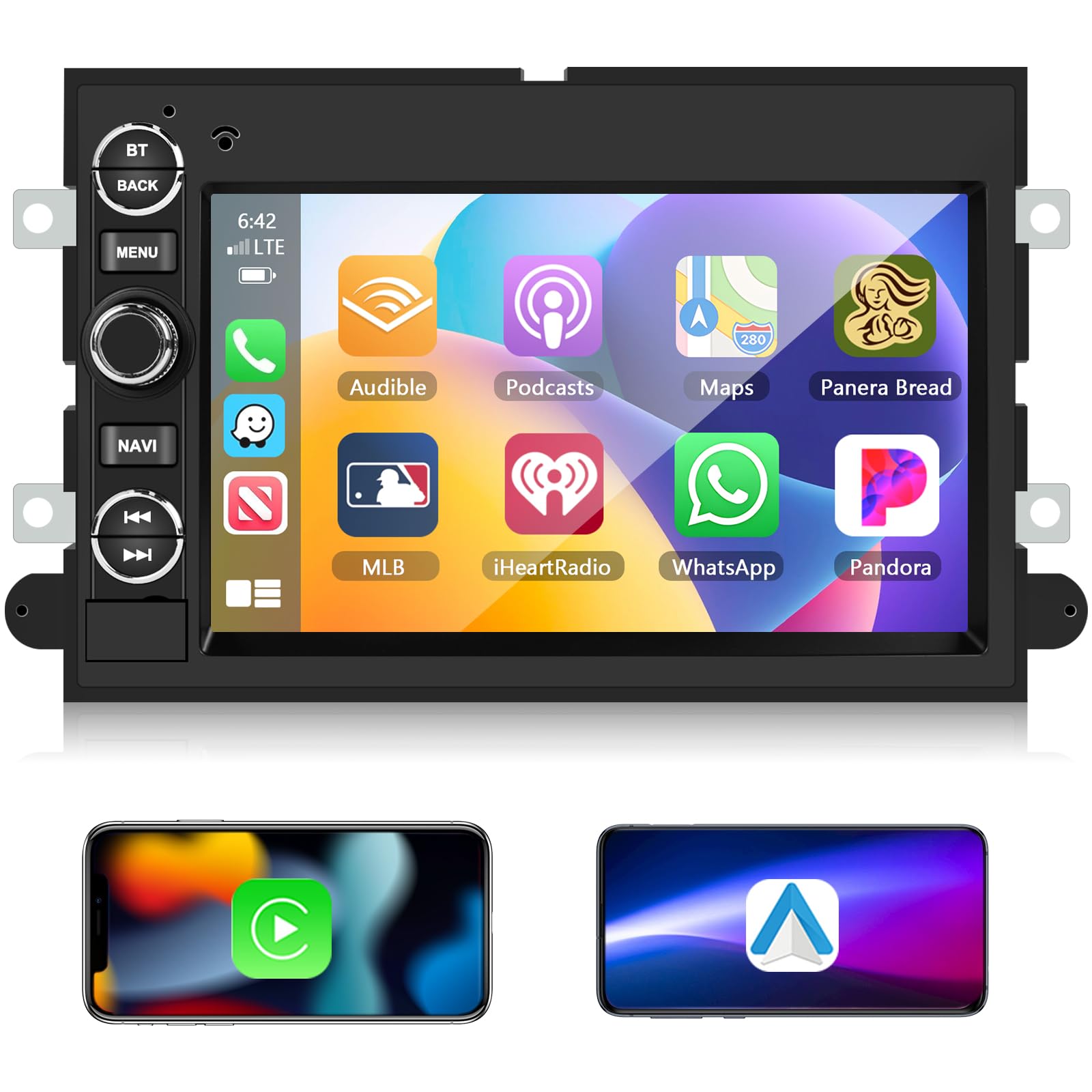 2+64G Car Stereo for Ford F150 F250 F350 Fusion Edge Explorer Taurus Freestar with Wireless Apple Carplay Android Auto,7 Inch Touchscreen Car Radio with Bluetooth,AM/FM/RDS,AI Voice,GPS Navigation-image-35