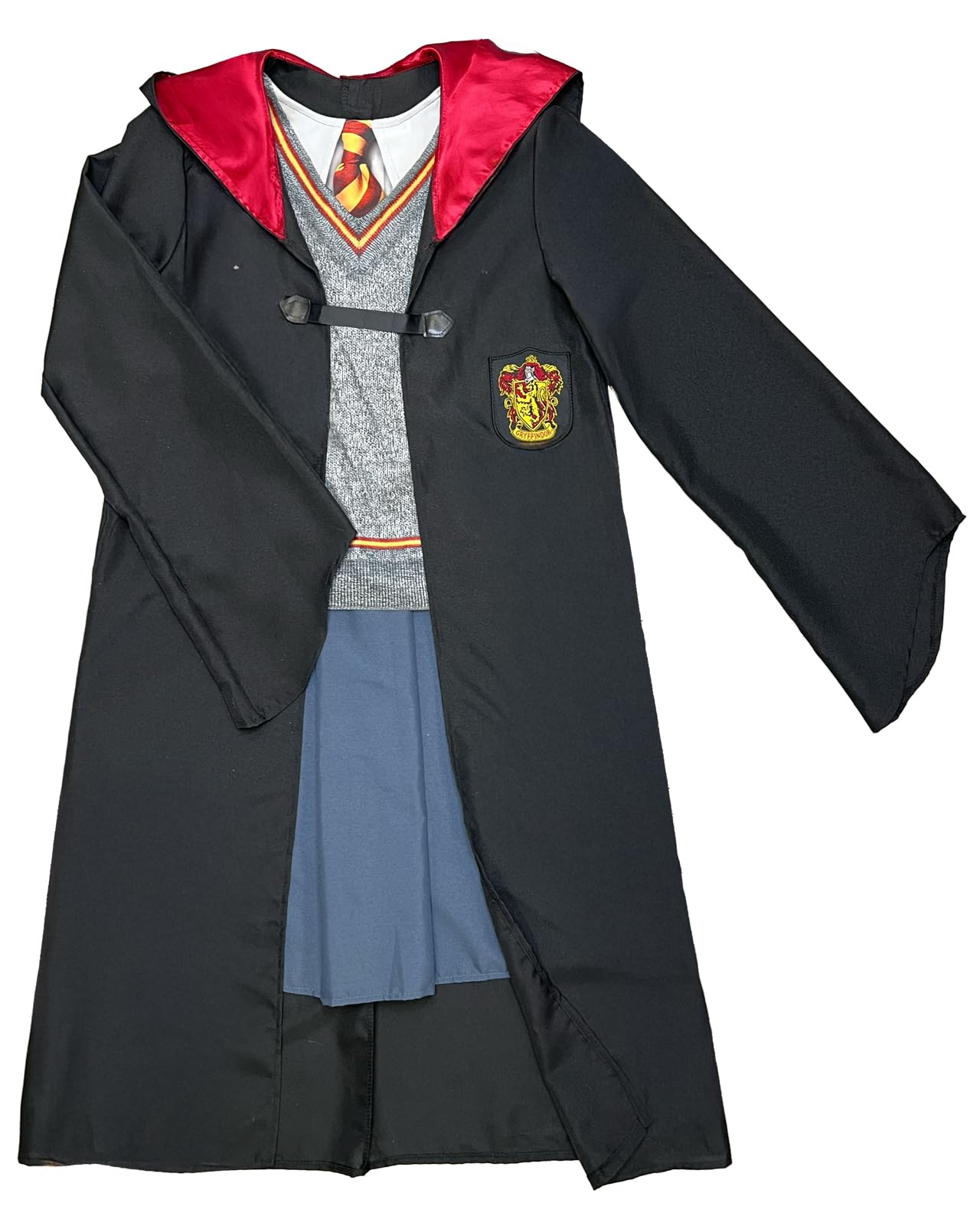 Funidelia | Kostium Hermiona Granger dla kobiet Gryffindor Czarodzieje Filmy i seriale Hogwarts - Strój dla dorosłych i zabawne akcesoria na imprezy karnawał i Halloween - Siwy/Srebrny
