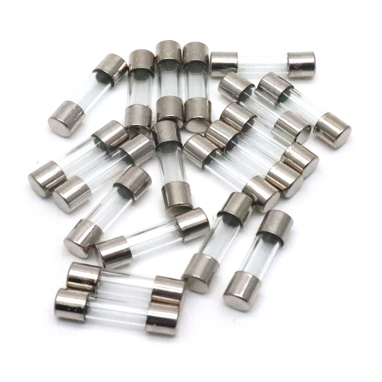 Yootop 20Pcs 250V 32mA Quick Blow Glass Fuse 5x20mm 0.032A Fast-Acting Cartridge Tuble Fuses