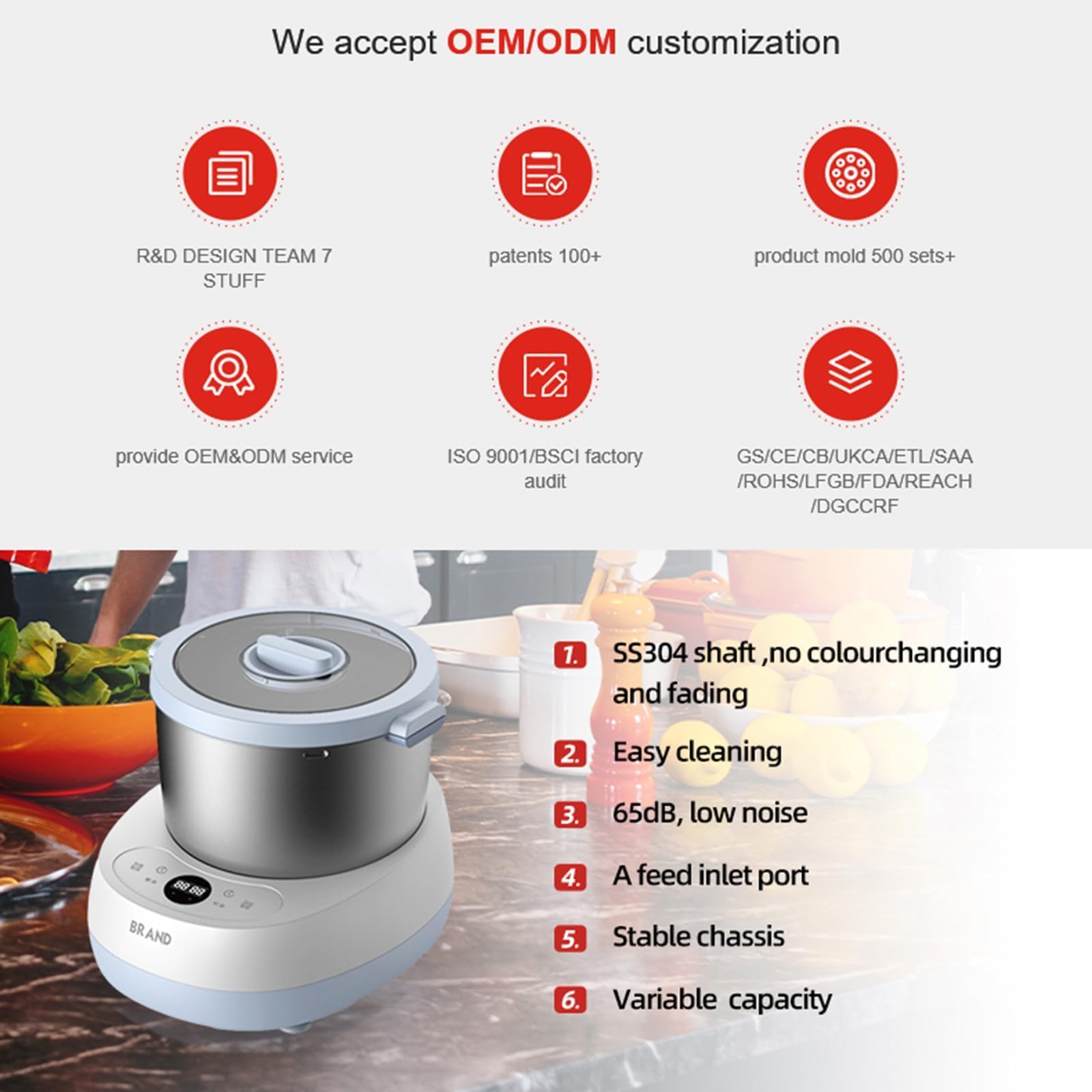 Elettrico Automatico Piccolo Spirale Impastatrice Pizza Impasto Maker Impastatrice Impastatrice Multifunzionale In Acciaio Inox Farina Mixer