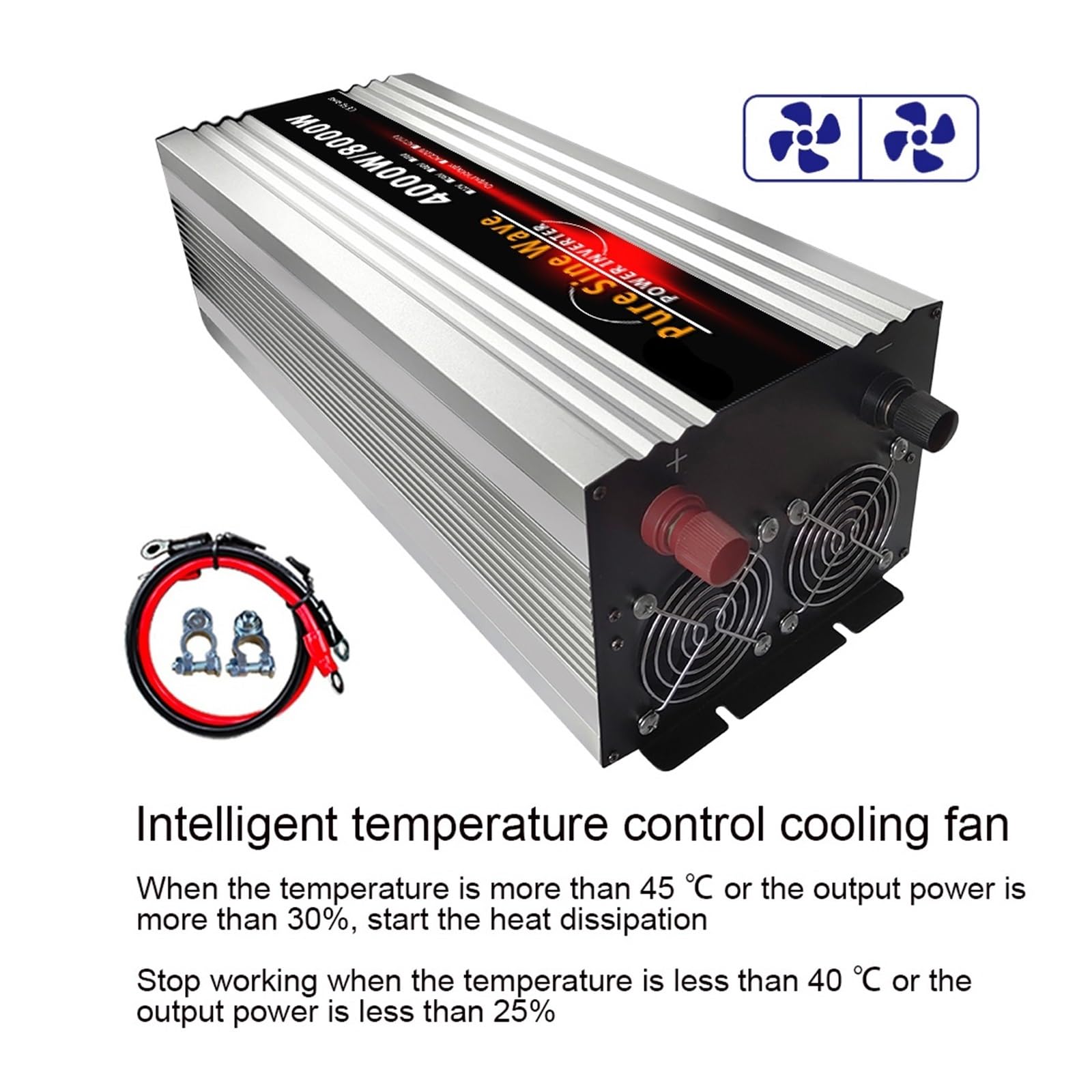 Falownik sinusoidalny 8000 W DC 12 V 24 V 48 V 60 V na AC 220 V przetwornica napięcia czysta sinusoida samochodowy falownik energii słonecznej (6000 W 60 Hz, 24 V-220 V-230 V)