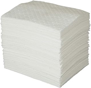 Brady SPC 15" x 19" Heavy Weight Oil Only Absorbent Pads with Enhanced Absorbency - 100 ct