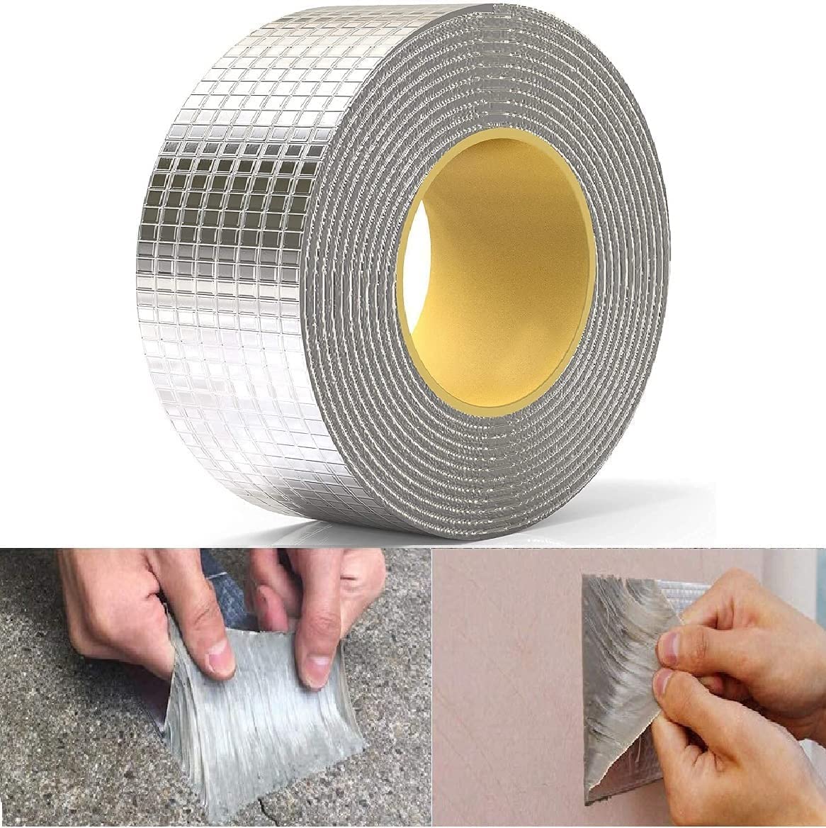 Dhamee Aluminium Foil Tape Leakage Repair Waterproof Tape for Pipe Leakage Roof Waterproof (1 Pack) 3