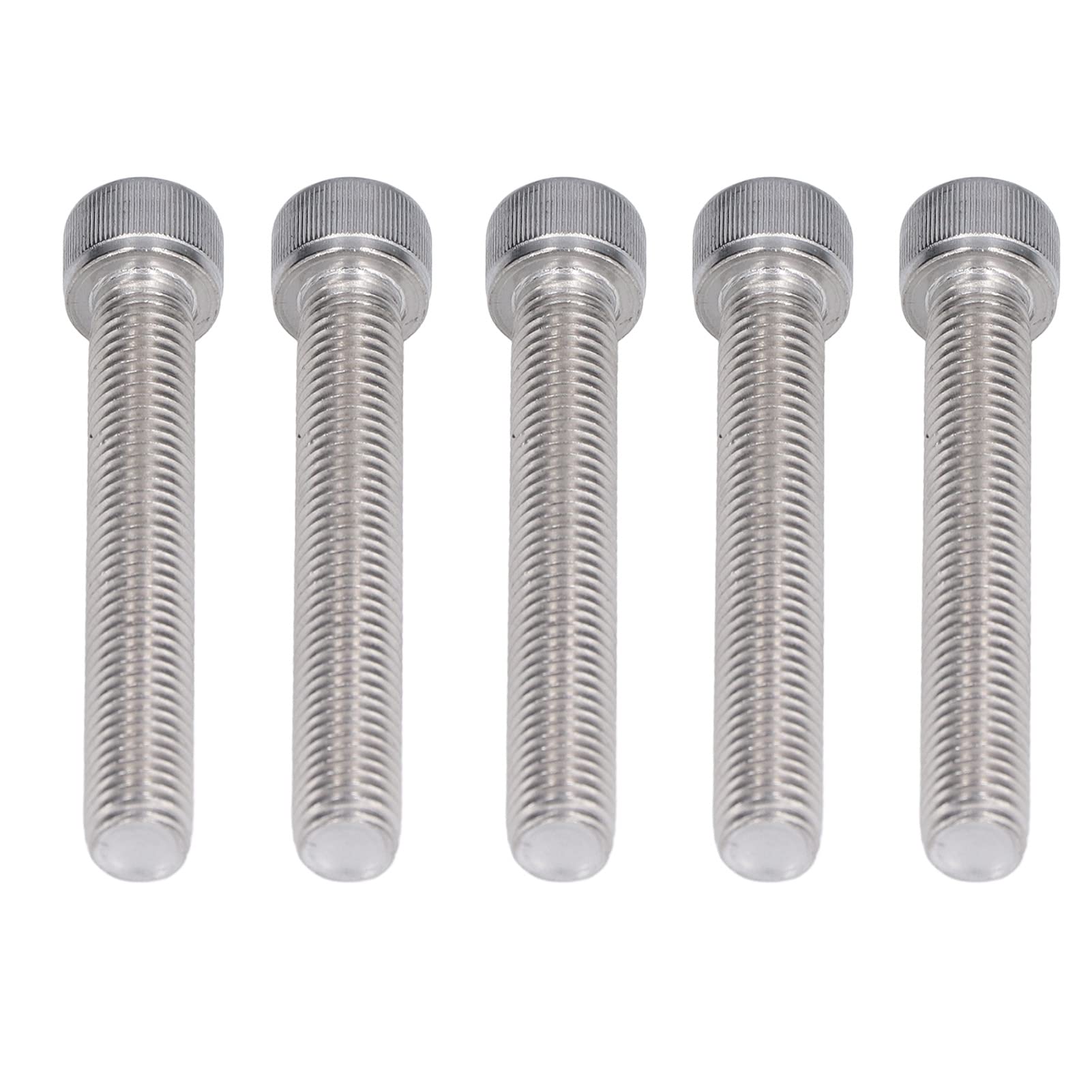 Brrnoo Viti a Testa di Presa, Vite Metriche 20 Pc Vietti Esagonale Viti Bullone a Tappo della Presa Fitta A2-70 in Acciaio Inossidabile M12X1.75 DIN 912 (M12*80)