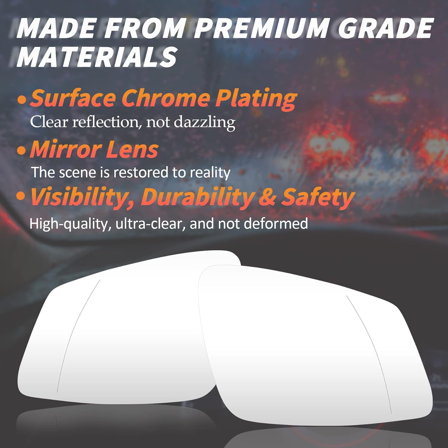 Left & Right Side Rearview Heated Mirror Fits for 2010-2019 BMW 228i 320i 328d 335i 535d 535i 740i 740Ld 760Li i3 M2 M235i M240i M3 M6 X1 GT xDrive Gran Coupe & More 1 Pair NOTE ONLY for 2-PIN