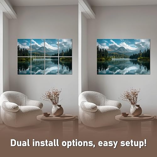 Miniatura 6 de FurnoFlexArt Acoustic Panels Tiles Decorative Room Sound Proof Foam Absorbing Panels Noise Dampening Canceling Reducing Blocker for Walls (Mountain