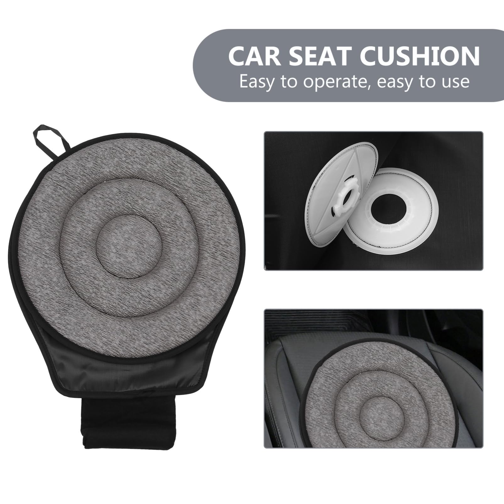 HAPINARY Multi-Function Swivel Seat Cushion Rotating Car Pillow for Elderly Belly Belt for Pregnant Women Lumbar Support
