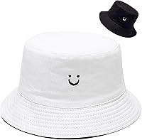 Malaxlx Reversible Unisex Bucket Hat - Breathable UPF 50+ Sun Protection for Beach Fishing Hiking Travel Men Women Teens