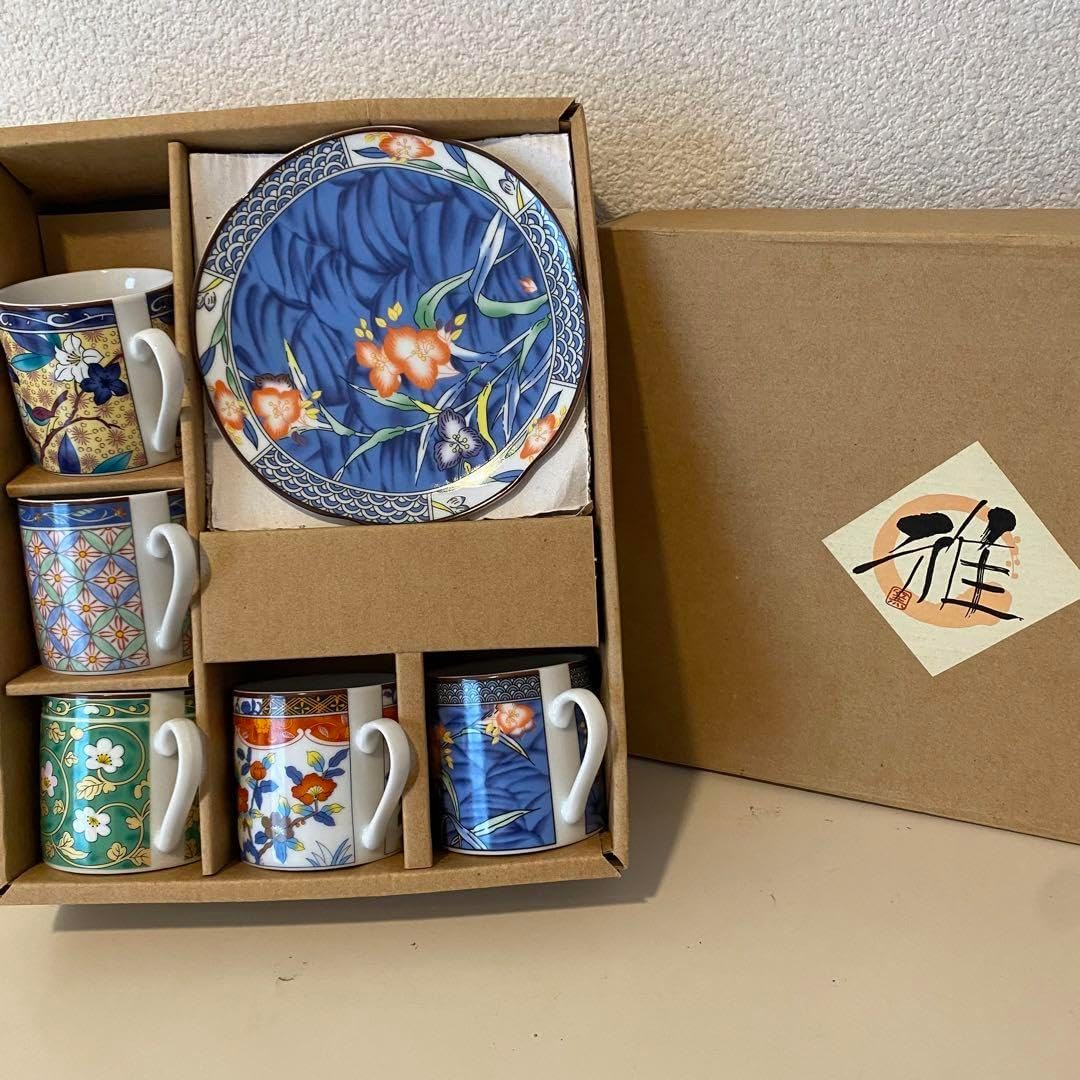 希少】オールドニッポン アールヌーボー様式 カップ ソーサー 三脚 三