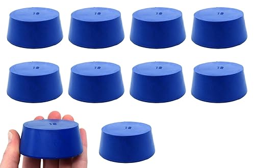 Neopreno tapón ASTM sólidoazul ASTM tamaño # 1254mm. parte inferior, parte superior, de 64mm. 25de longitud10unidades