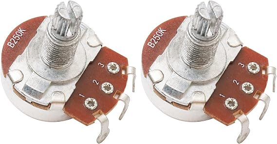 B250k Electric Guitar Bass Volume Tone Potentiometer, 5 Pack