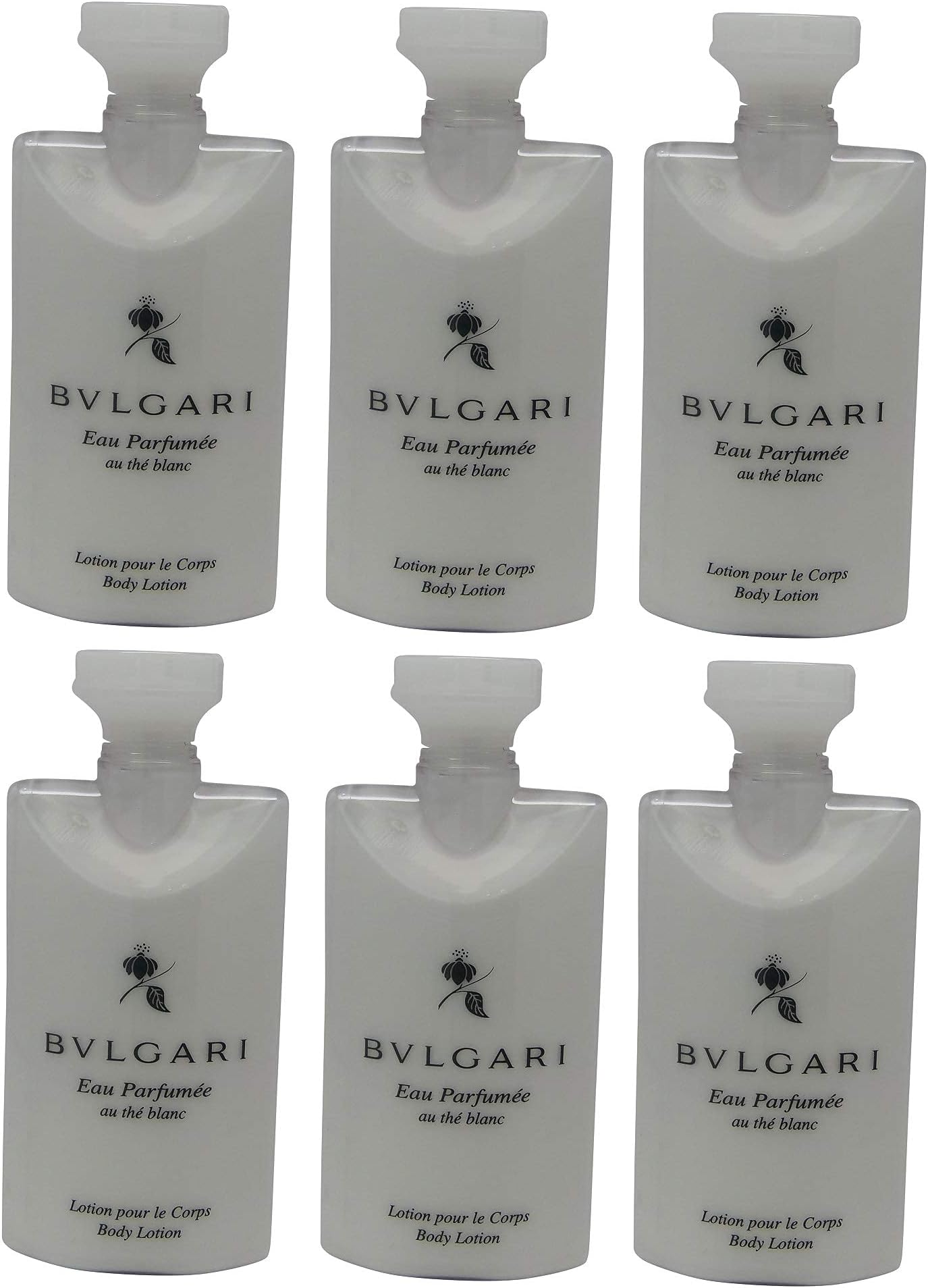 White Tea au the blanc Body Lotion Lot of 6 ea 2.5oz Bottles.