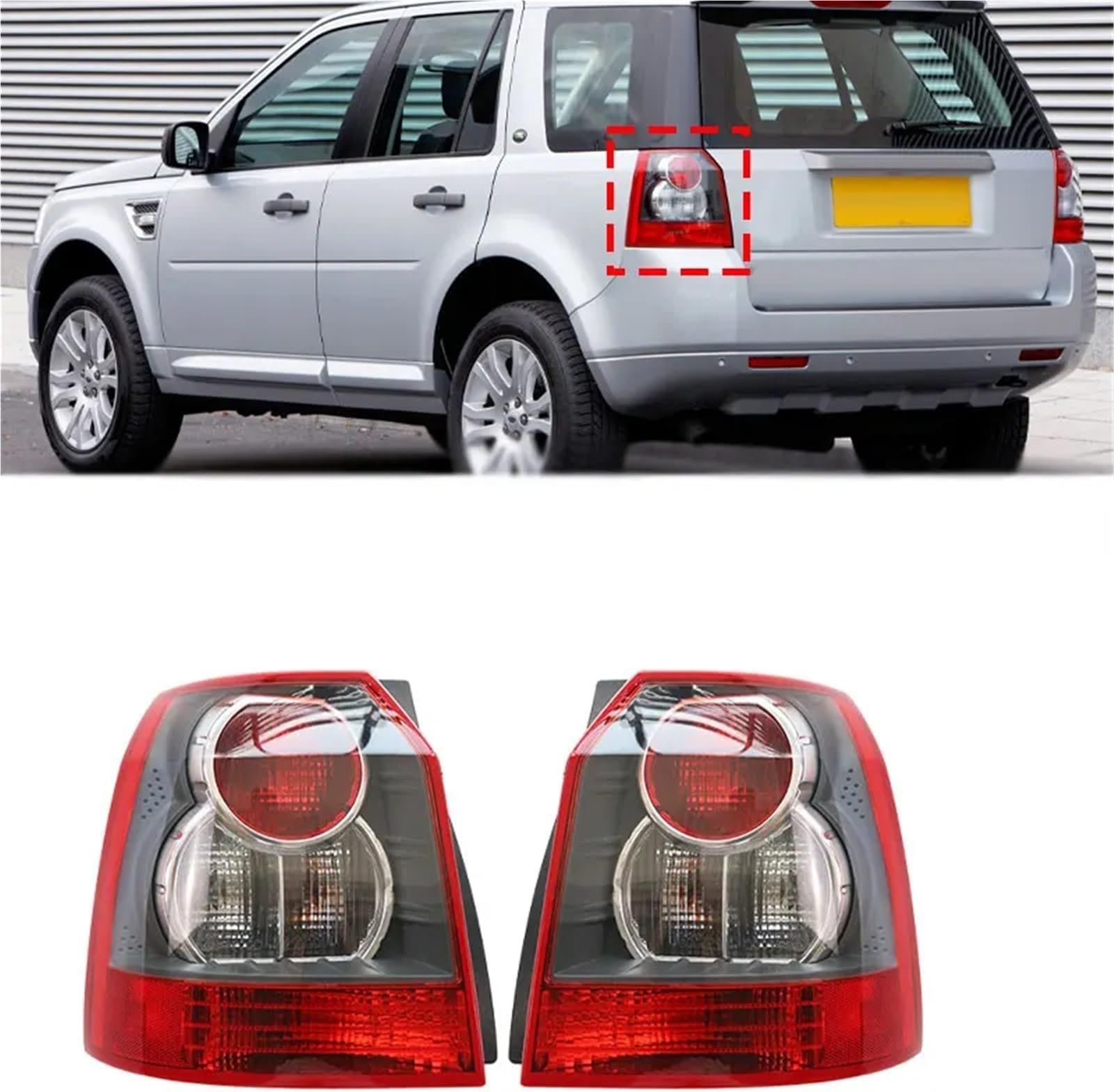 Compatible With Land Rover Freelander 2 2007-2012 Car Left Right Rear Tail Light Brake Lamp Turn Signal Auto Accessories Taillight Assembly(Only right)