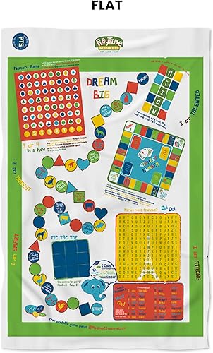 Miniatura 3 de playtime edventures Juego de sábanas para cama individual para niños, sábanas interactivas y educativas Ropa de cama de microfibra de 3 piezas con