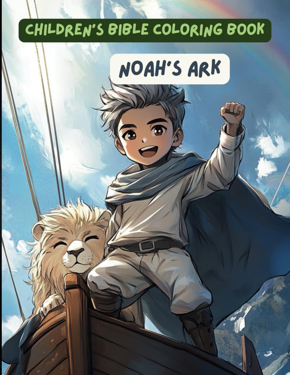 Children's Bible Colouring Book Noah's Ark: The Bible story of Noah's Ark with colouring pictures for children