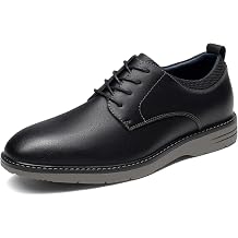 Bruno Marc Mens Casual Dress Shoes Retro Business | Matte Finish Derby Shoes, Flexible Forefoot, High-Rebound EVA Insole, Slip-Resistant TPR Outsole for Work & Wedding Occasions